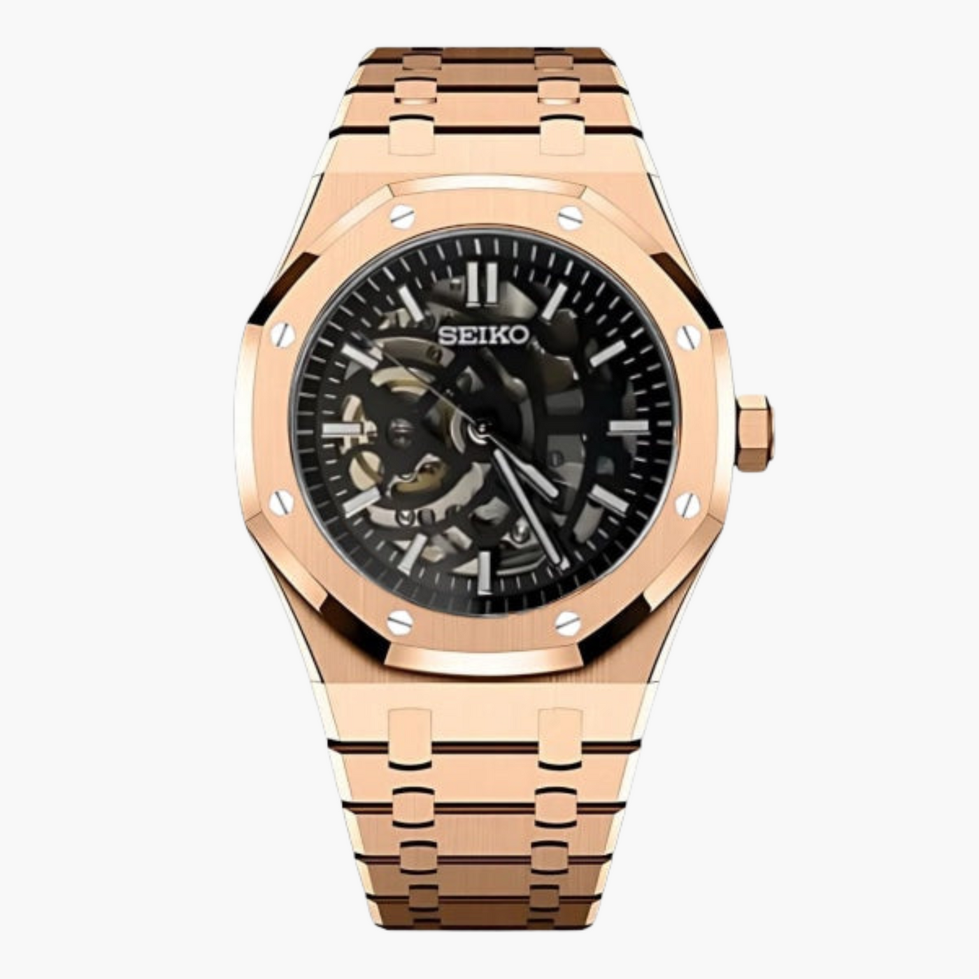 Royal Seikoak Rosegold Skeleton