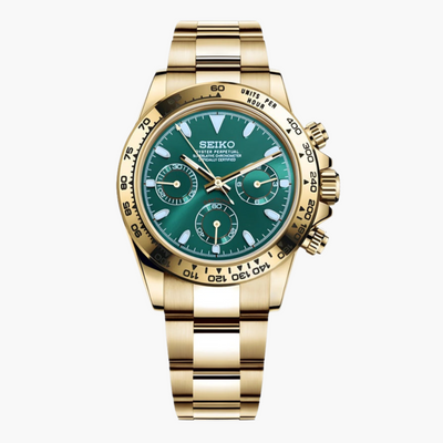 Seitona Gold Green Dial