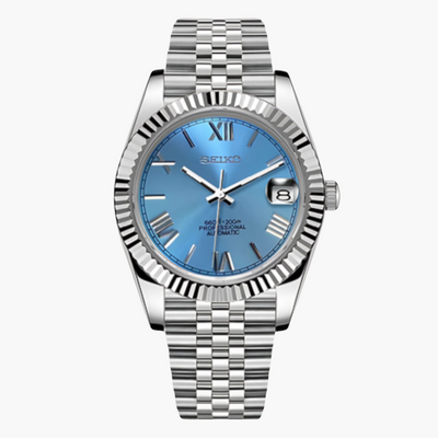 Seikojust Baby Blue Roman Dial