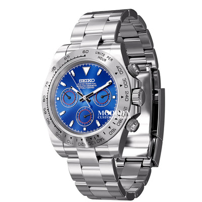 Seitona Silver Blue Dial