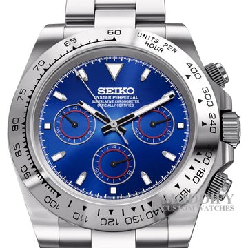 Seitona Silver Blue Dial