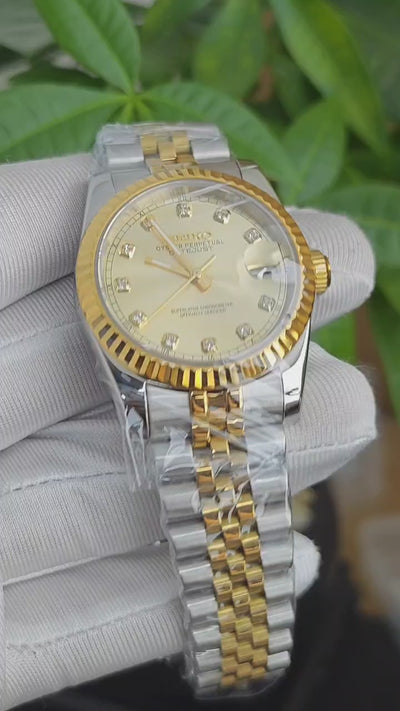 Seikojust Gold Diamond Dial